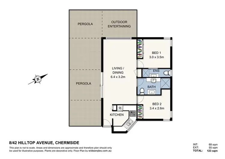 Floorplan of Homely unit listing, 8/42 Hilltop Avenue, Chermside QLD 4032