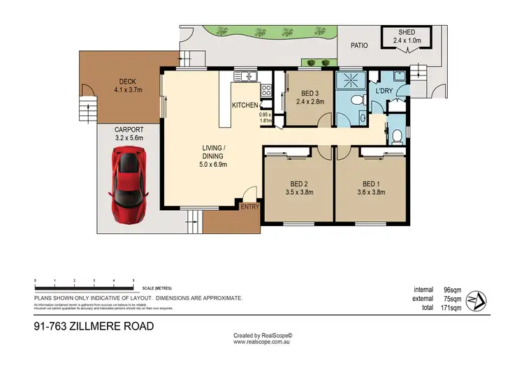 Floorplan of Homely retirement listing, 91/763 Zillmere Road, Aspley QLD 4034