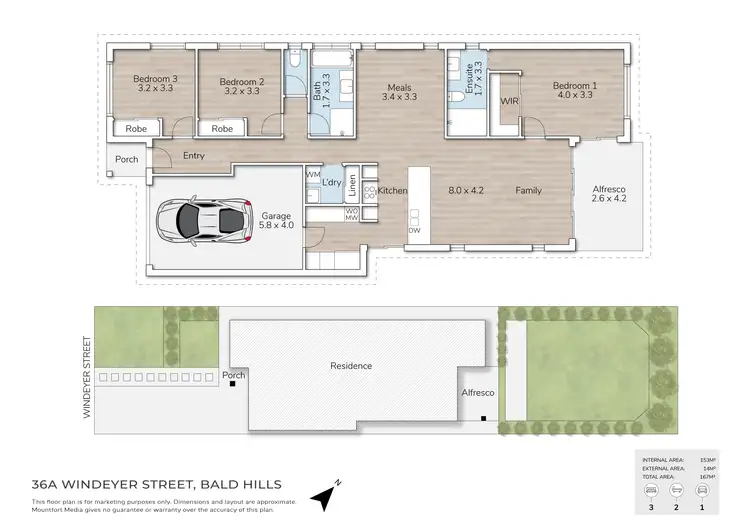 Floorplan of Homely house listing, 36A Windeyer Street, Bald Hills QLD 4036