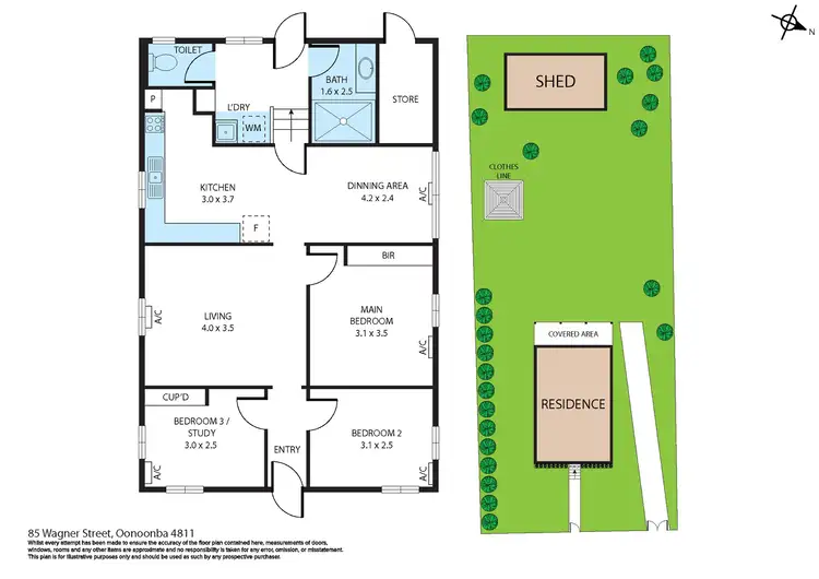 Floorplan of Homely house listing, 85 Wagner Street, Oonoonba QLD 4811