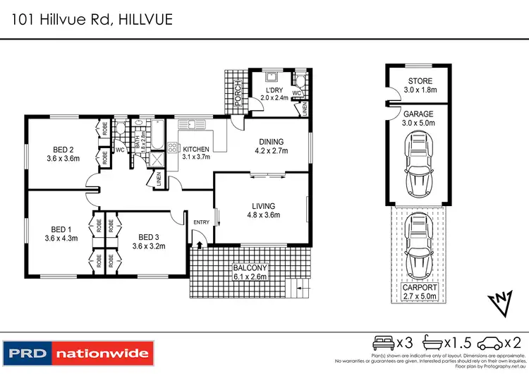 Floorplan of Homely house listing, 101 Hillvue Road, Tamworth NSW 2340