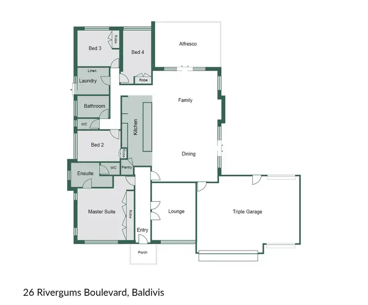 Floorplan of Homely house listing, 26 Rivergums Boulevard, Baldivis WA 6171