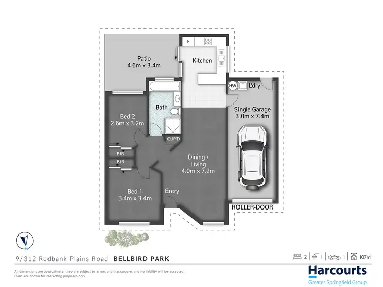 Floorplan of Homely unit listing, 9/312 Redbank Plains Road, Bellbird Park QLD 4300