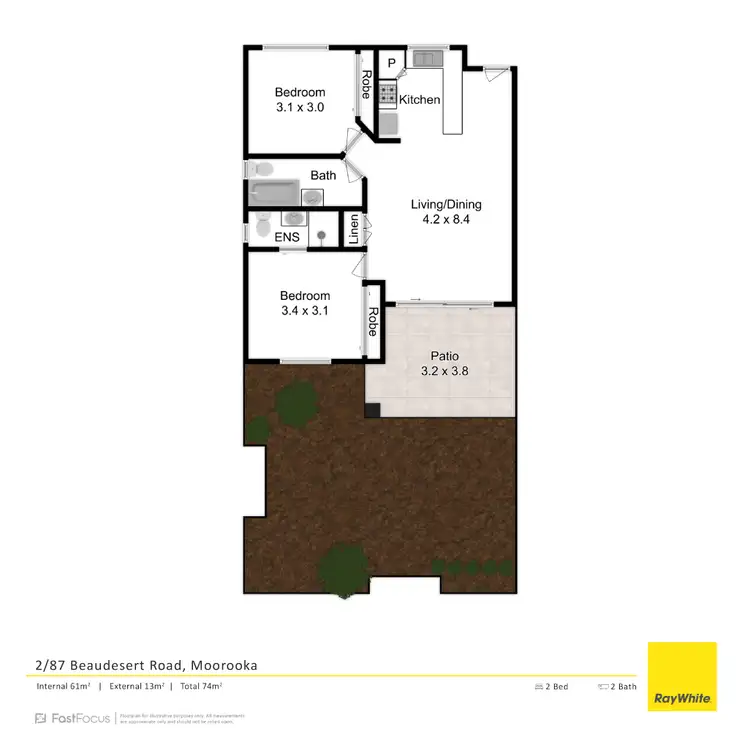 Floorplan of Homely apartment listing, 2/87 Beaudesert Road, Moorooka QLD 4105