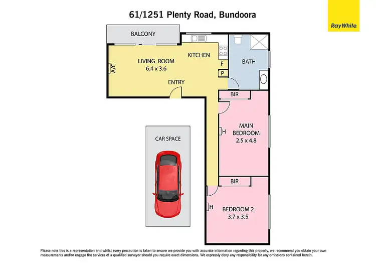 Floorplan of Homely apartment listing, 61/1251 Plenty Road, Bundoora VIC 3083