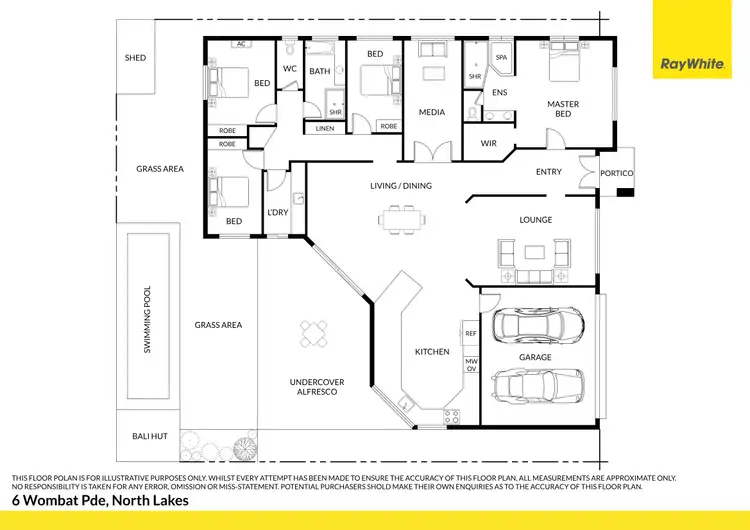 Floorplan of Homely house listing, 6 Wombat Parade, North Lakes QLD 4509