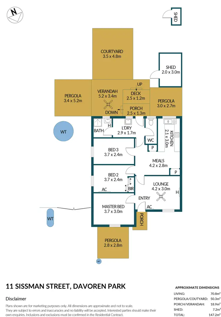 Floorplan of Homely house listing, 11 Sissman Street, Davoren Park SA 5113