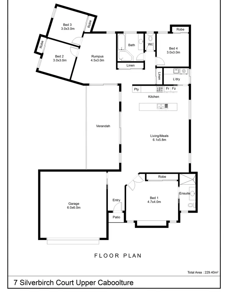 Floorplan of Homely house listing, 7 Silverbirch Court, Upper Caboolture QLD 4510