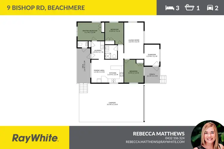 Floorplan of Homely house listing, 9 Bishop Road, Beachmere QLD 4510