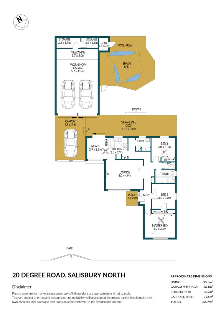 Floorplan of Homely house listing, 20 Degree Road, Salisbury North SA 5108