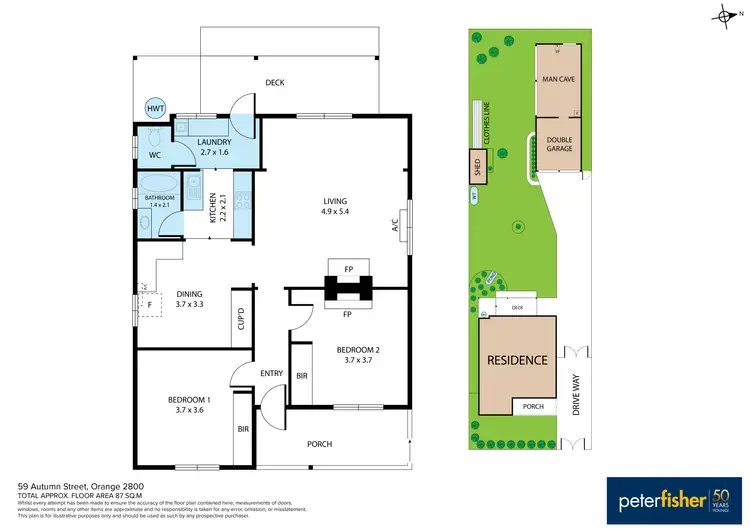 Floorplan of Homely house listing, 59 Autumn Street, Orange NSW 2800
