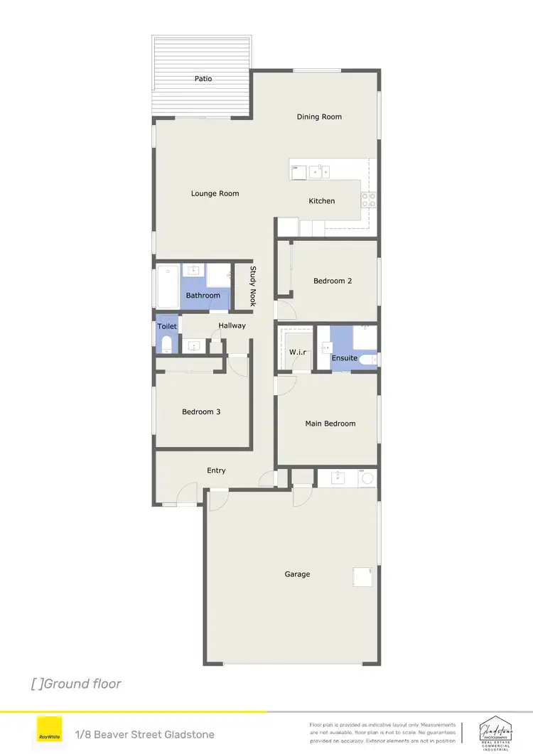 Floorplan of Homely semi-detached listing, 1/8 Beaver Avenue, South Gladstone QLD 4680