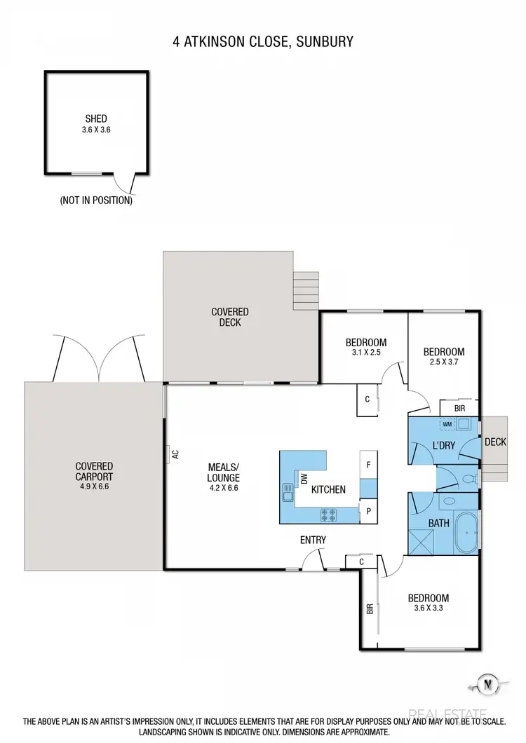 Floorplan of Homely house listing, 4 Atkinson Close, Sunbury VIC 3429