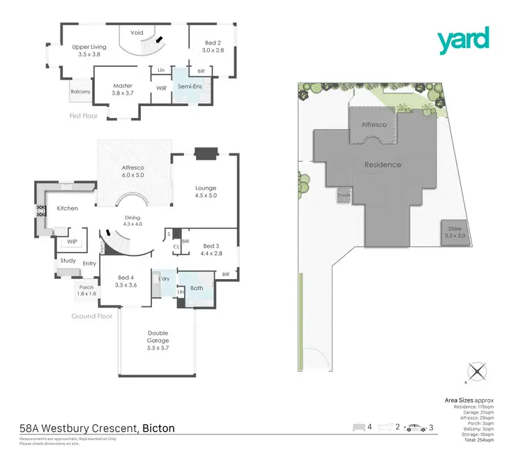 Floorplan of Homely house listing, 58A Westbury Crescent, Bicton WA 6157