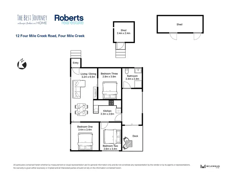 Floorplan of Homely house listing, 12 Four Mile Creek Road, Four Mile Creek TAS 7215