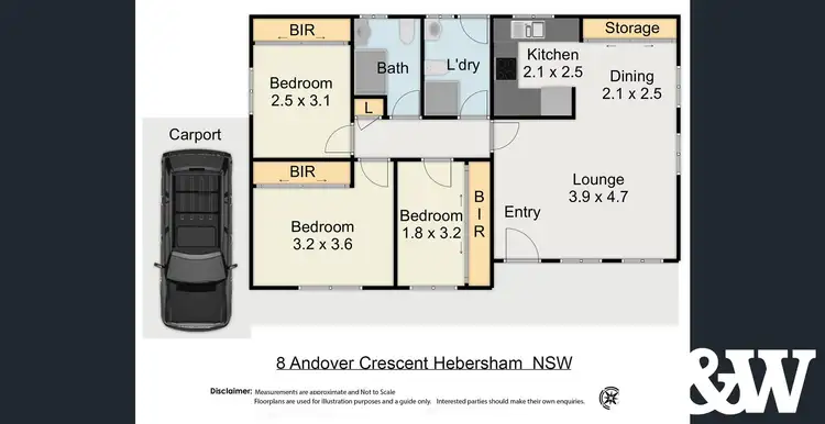 Floorplan of Homely house listing, 8 Andover Cres, Hebersham NSW 2770