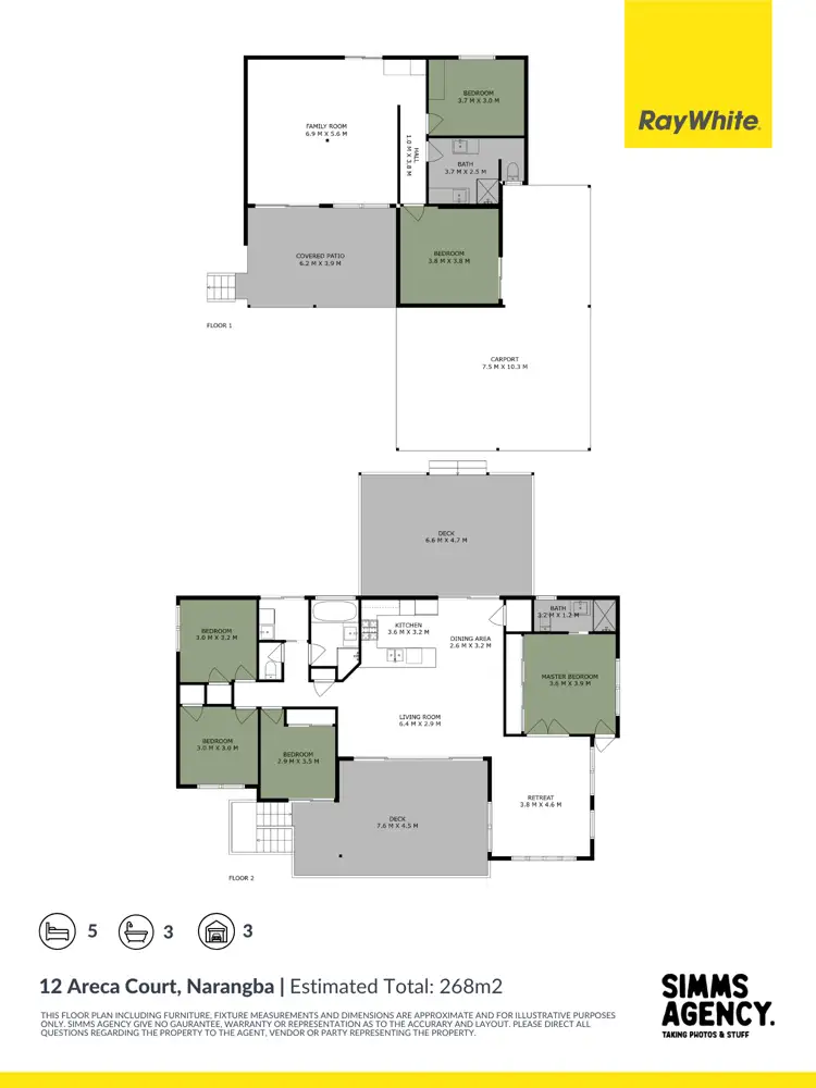 Floorplan of Homely house listing, 12 Areca Court, Narangba QLD 4504