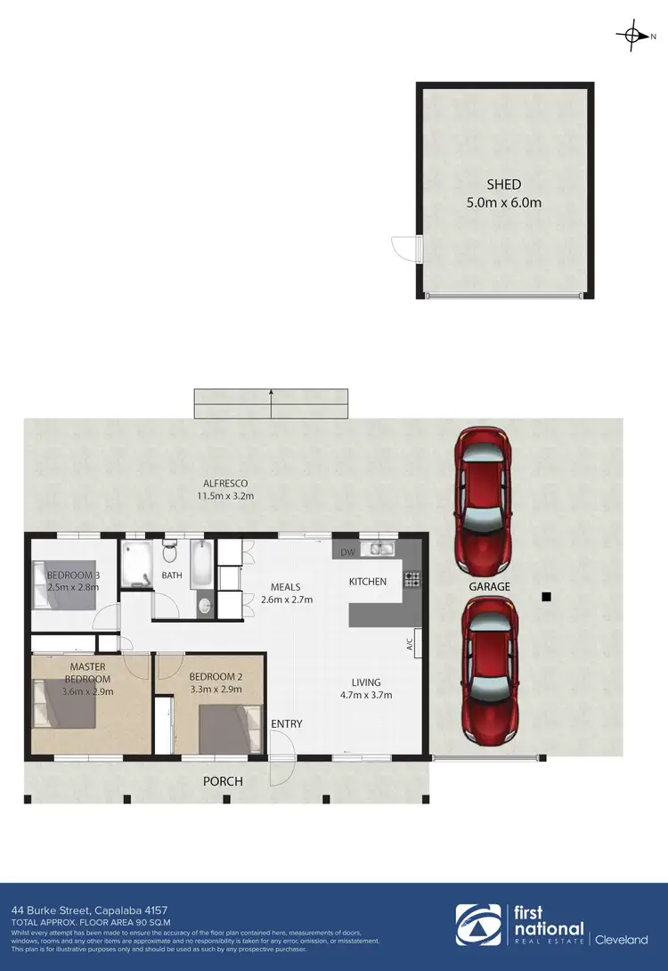 Floorplan of Homely house listing, 44 Burke Street, Capalaba QLD 4157