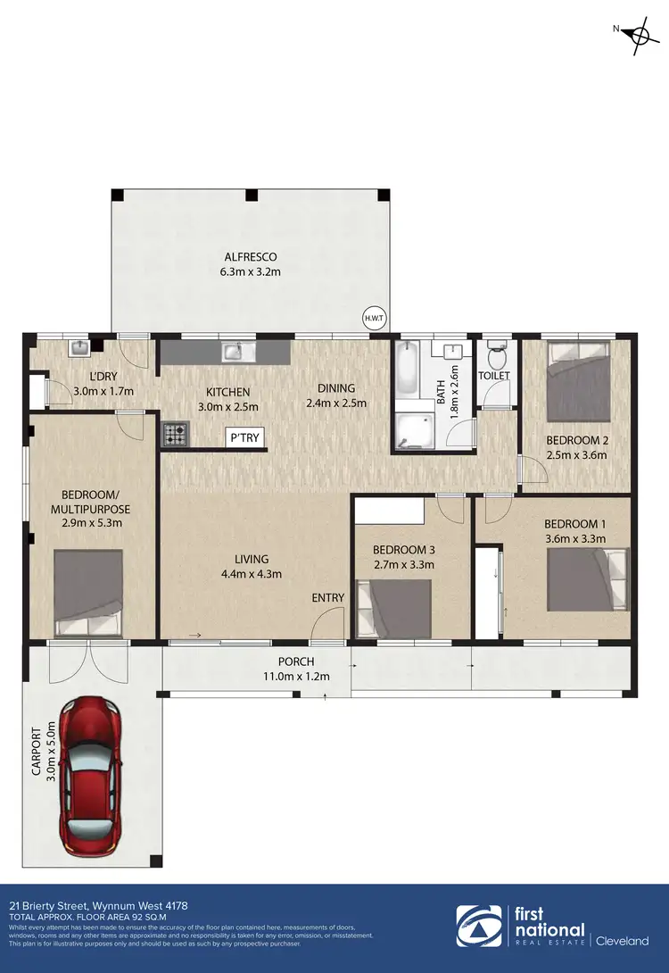 Floorplan of Homely house listing, 21 Brierty Street, Wynnum West QLD 4178