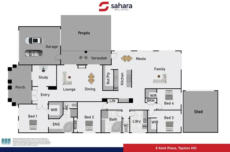 Floorplan of Homely house listing, 5 Kent Place, Taylors Hill VIC 3037