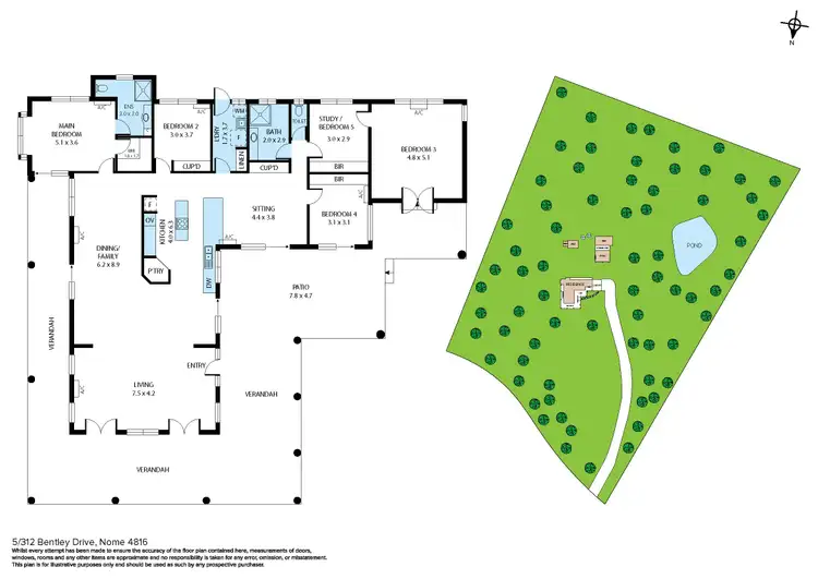 Floorplan of Homely house listing, 5/312 Bentley Drive, Nome QLD 4816