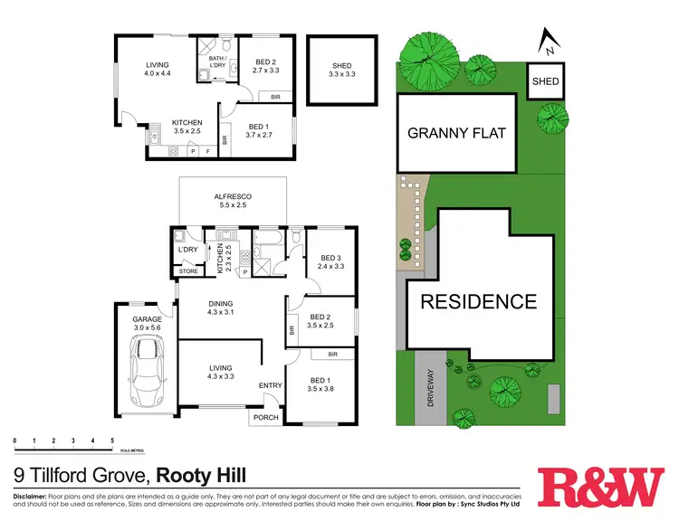 Floorplan of Homely house listing, 9 & 9A Tillford Grove, Rooty Hill NSW 2766