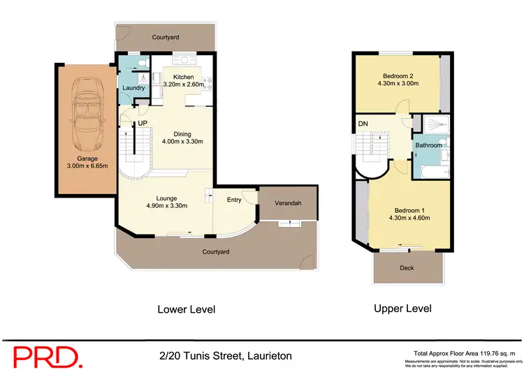 Floorplan of Homely townhouse listing, 2/20 Tunis Street, Laurieton NSW 2443