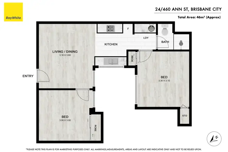 Floorplan of Homely apartment listing, 24/460 Ann Street, Brisbane City QLD 4000