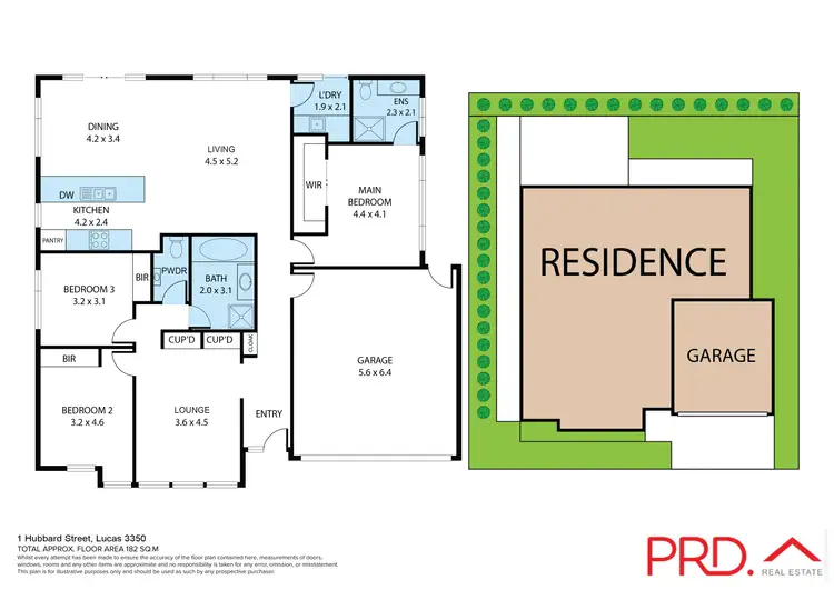 Floorplan of Homely house listing, 1 Hubbard Street, Lucas VIC 3350