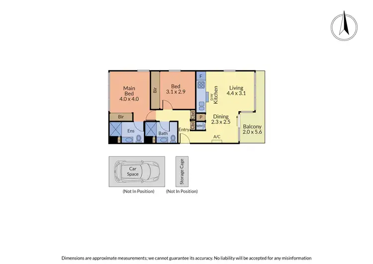 Floorplan of Homely apartment listing, 2201/1 Ascot Vale Road, Flemington VIC 3031
