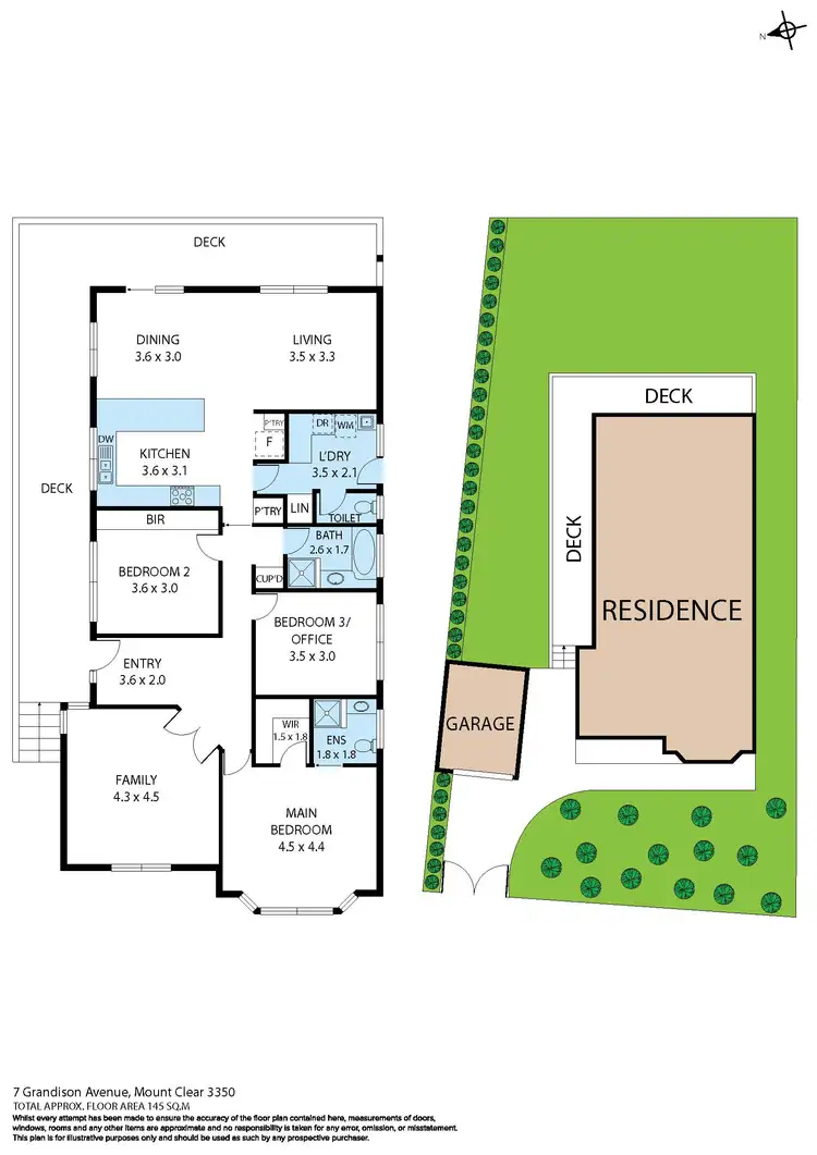 Floorplan of Homely house listing, 7 Grandison Avenue, Mount Clear VIC 3350