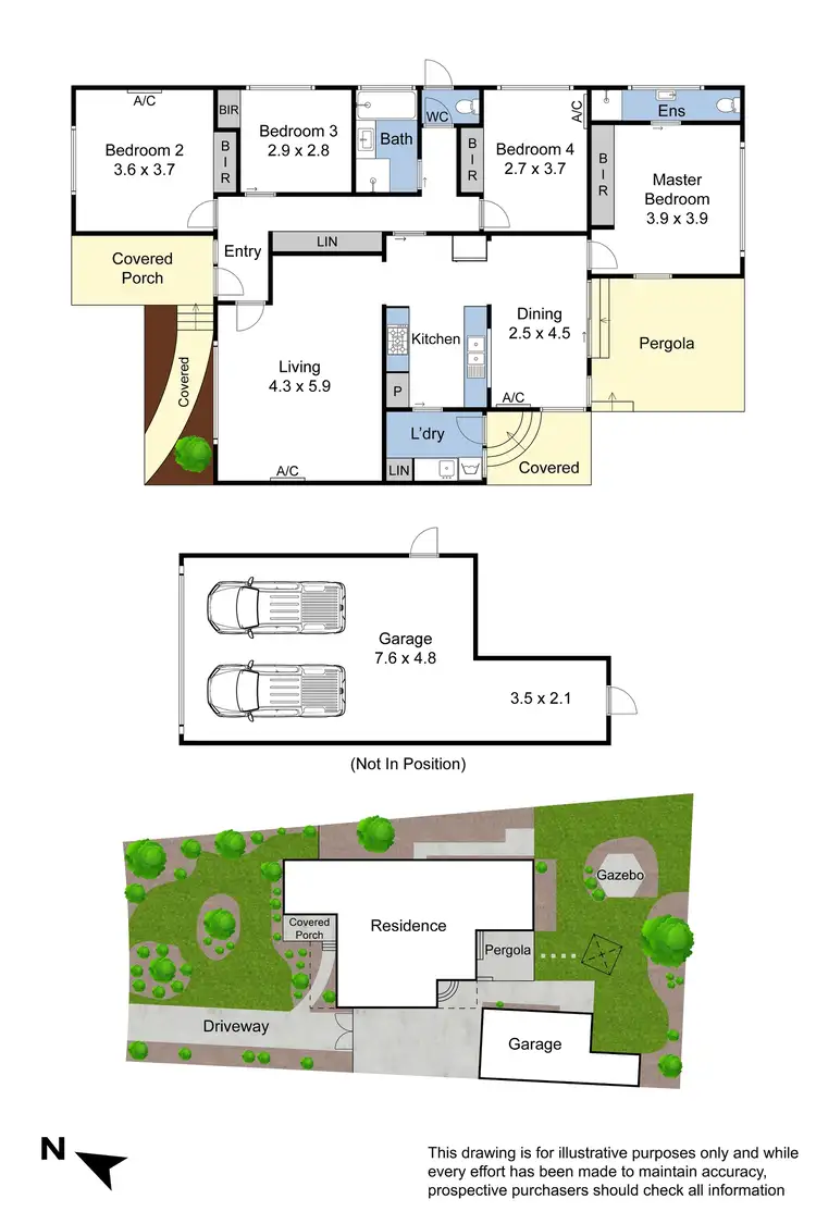 Floorplan of Homely house listing, 20 Tamala Avenue, Notting Hill VIC 3168