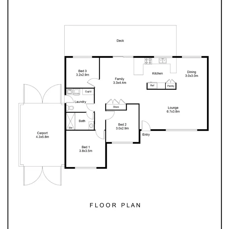 Floorplan of Homely house listing, 25 Amber Avenue, Rasmussen QLD 4815