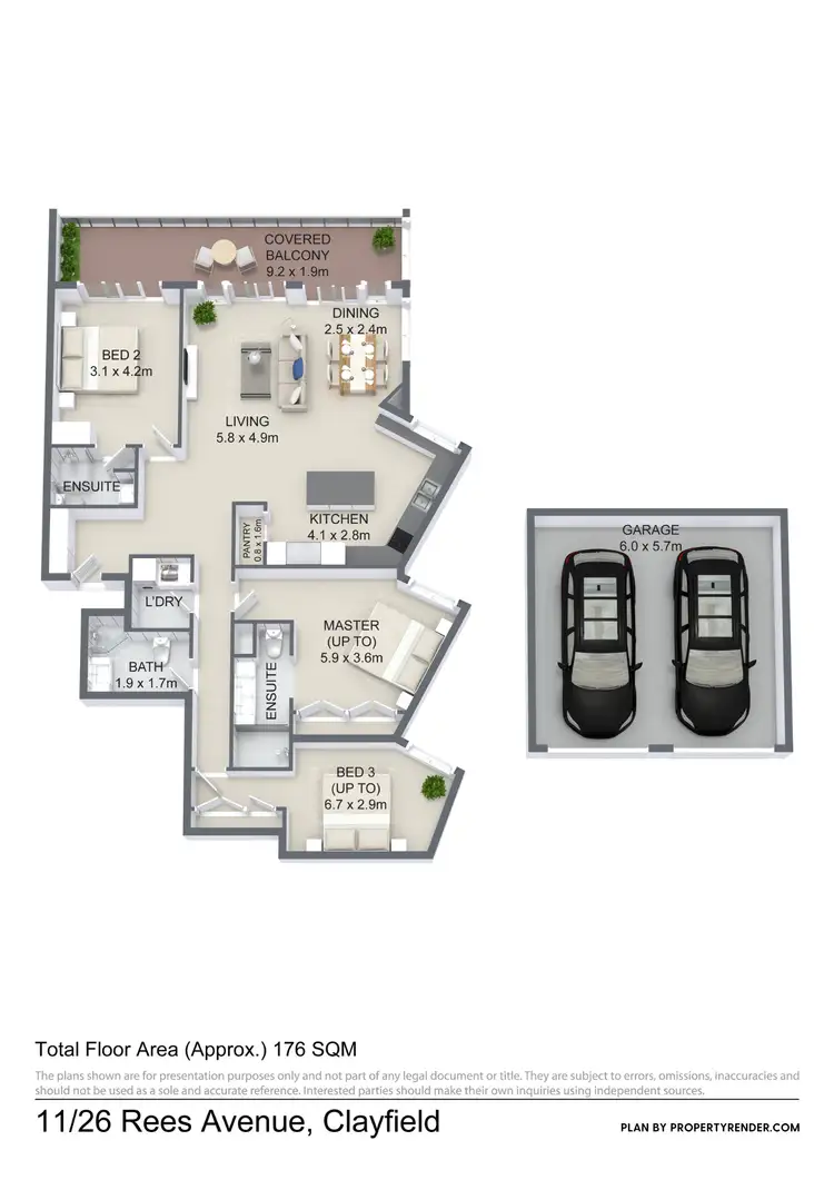 Floorplan of Homely unit listing, 11/26 Rees Avenue, Clayfield QLD 4011