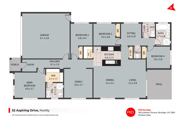 Floorplan of Homely house listing, 52 Aspiring Drive, Huntly VIC 3551