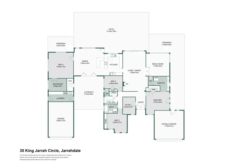 Floorplan of Homely house listing, 35 King Jarrah Circle, Jarrahdale WA 6124