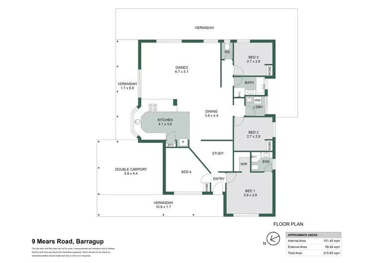 Floorplan of Homely house listing, 9 Mears Road, Barragup WA 6209