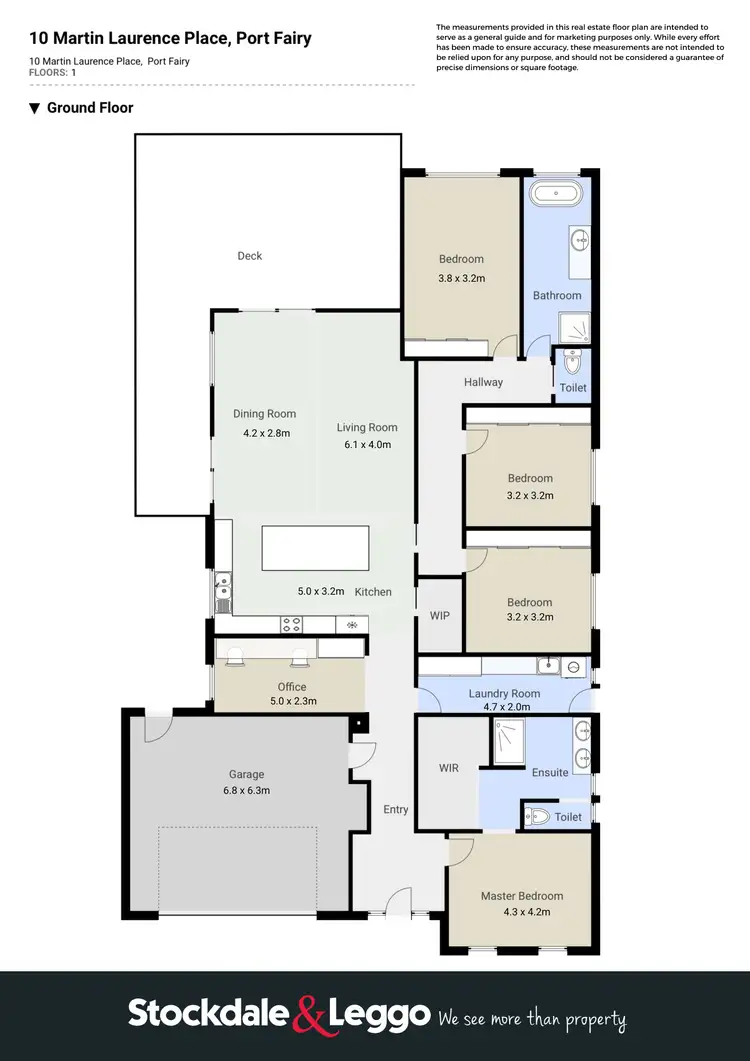 Floorplan of Homely house listing, 10 Martin Laurence Place, Port Fairy VIC 3284