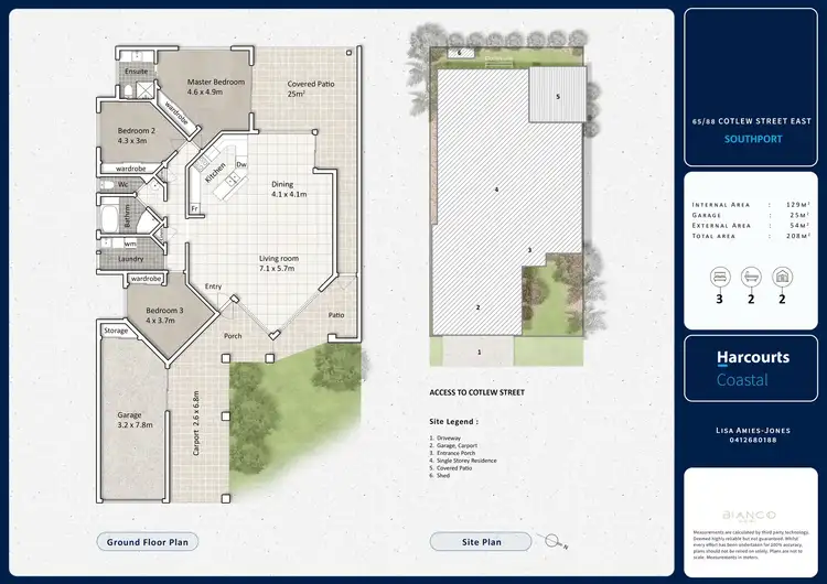 Floorplan of Homely villa listing, 65/88 Cotlew Street East, Southport QLD 4215