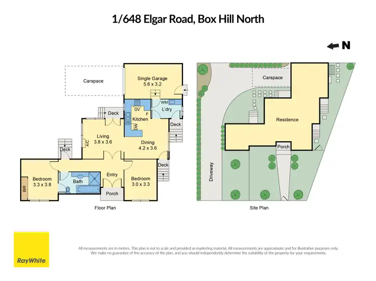 Floorplan of Homely unit listing, 1/648 Elgar Road, Box Hill North VIC 3129