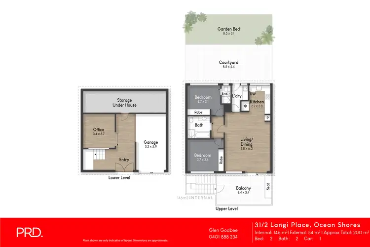 Floorplan of Homely townhouse listing, 31/2 Langi Place, Ocean Shores NSW 2483