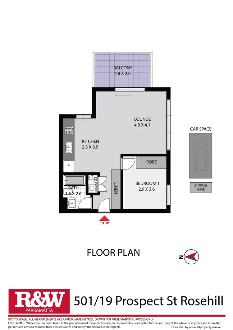 Floorplan of Homely unit listing, 501/19-21 Prospect Street, Rosehill NSW 2142