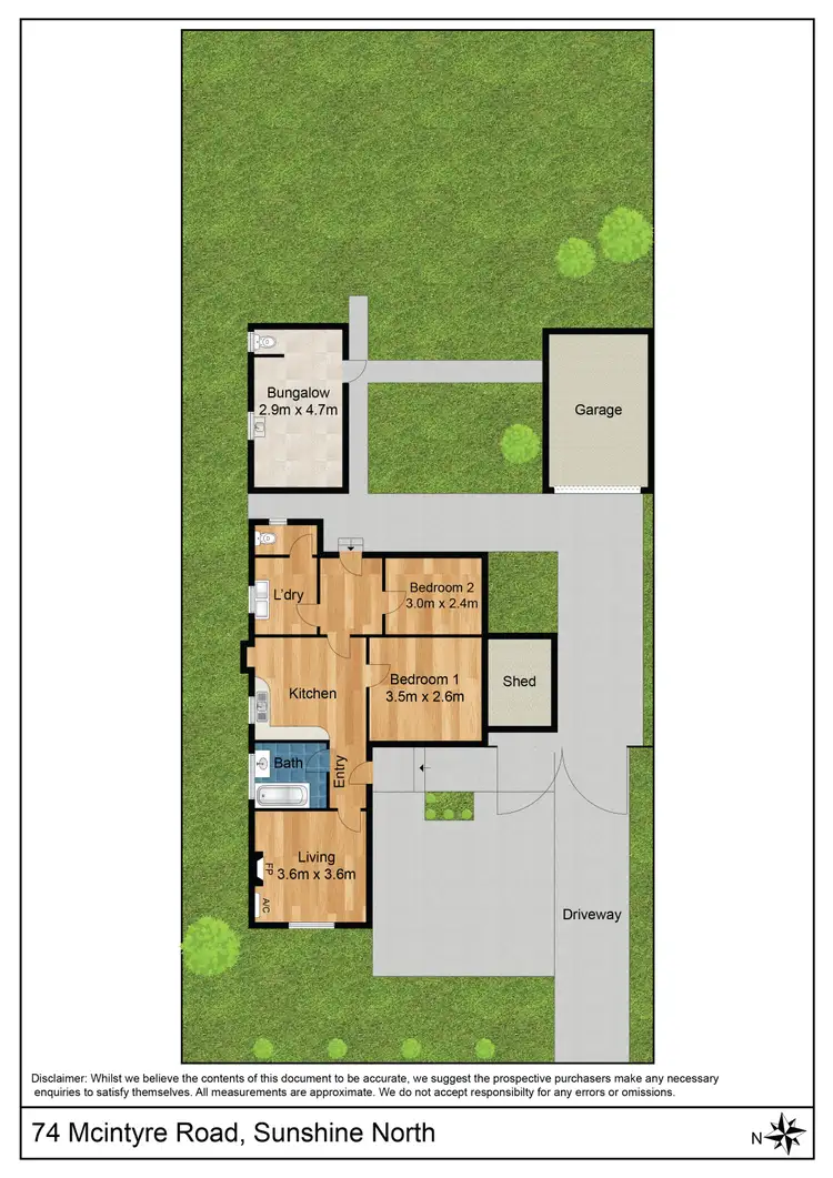 Floorplan of Homely house listing, 74 Mcintyre Road, Sunshine North VIC 3020