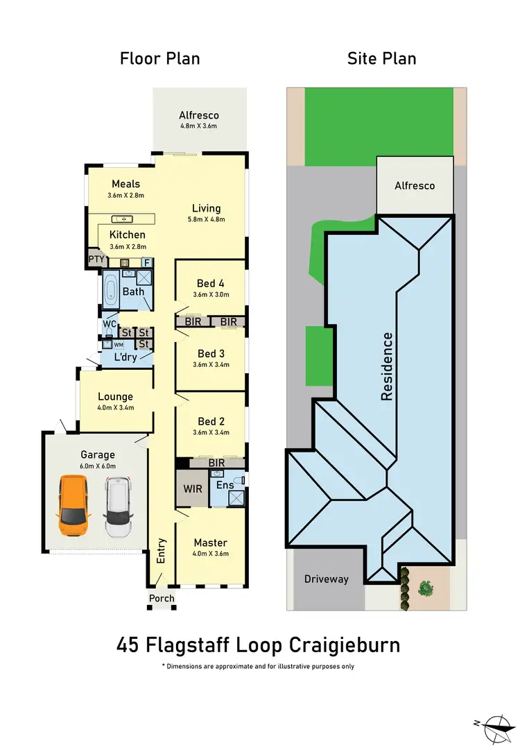 Floorplan of Homely house listing, 45 Flagstaff Loop, Craigieburn VIC 3064