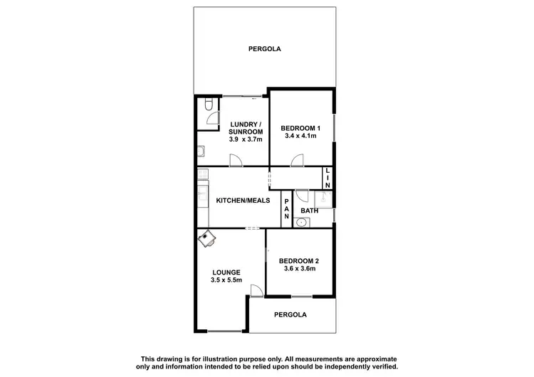 Floorplan of Homely house listing, 16 Gough Street, Kingston Se SA 5275