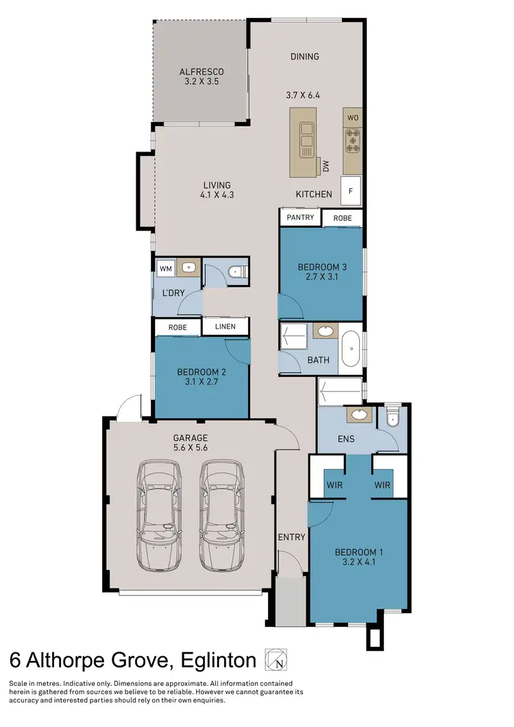 Floorplan of Homely house listing, 6 Althorpe Grove, Eglinton WA 6034