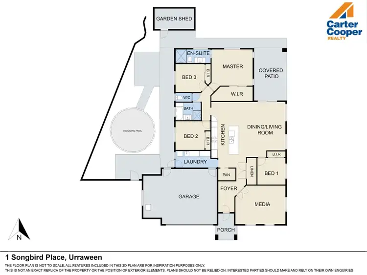 Floorplan of Homely house listing, 1 Songbird Place, Urraween QLD 4655