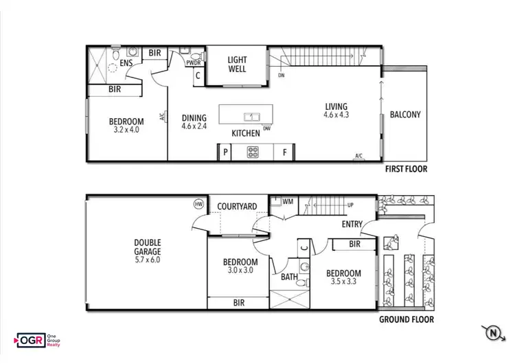 Floorplan of Homely townhouse listing, 10 Hangar Walk, Braybrook VIC 3019