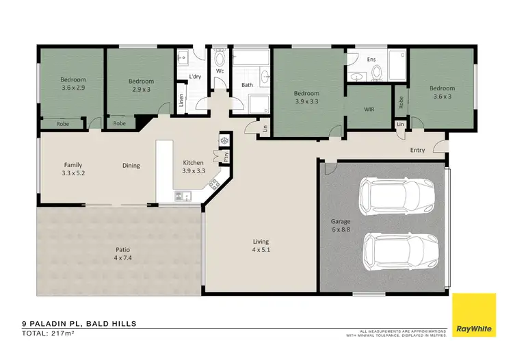 Floorplan of Homely house listing, 9 Paladin Place, Bald Hills QLD 4036