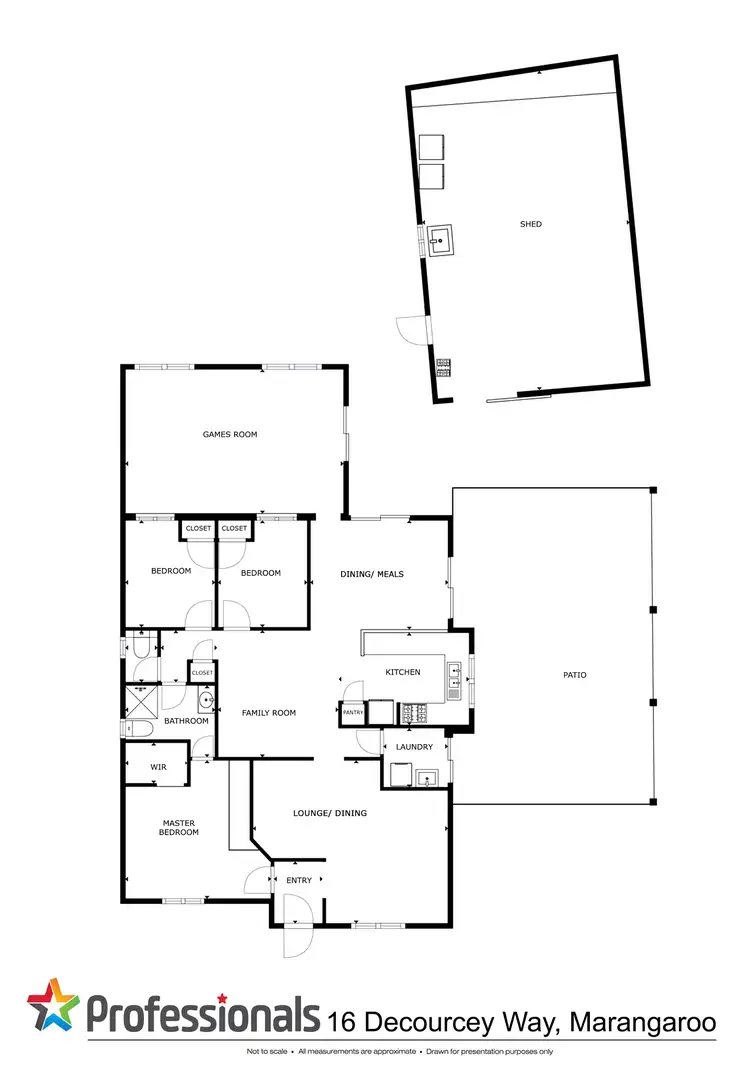 Floorplan of Homely house listing, 16 Decourcey Way, Marangaroo WA 6064